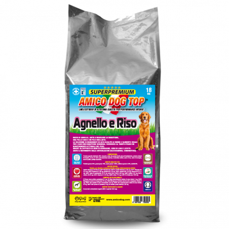 Amico dog top agnello e riso 23/14 kg 18