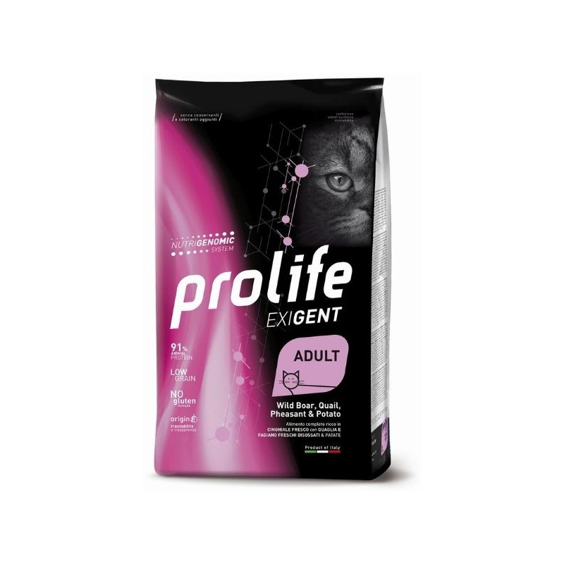 Prolife - Exigent Adult Wild Boar Quail Pheasant & Potato Prolife - Exigent Adult Wild Boar Quail Pheasant & Potato