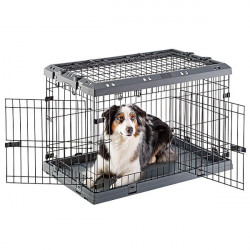 Box Pieghevole per Cani Superior 60 Nero