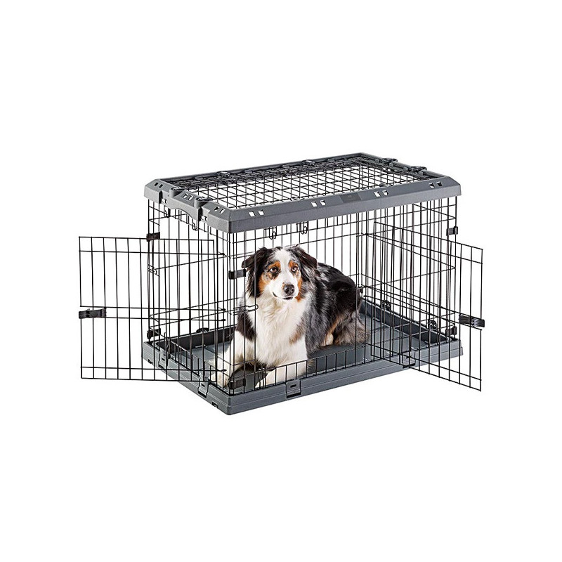 Box Pieghevole per Cani Superior 60 Nero Box Pieghevole per Cani Superior 60 Nero