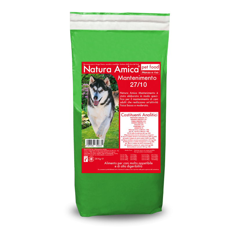 Natura Amica Manzo e Riso 27/10 kg 20 Natura Amica Manzo e Riso 27/10 kg 20
